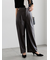 フェイクレザーセミワイドパンツ《2025Autumn catalog item》
