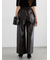 フェイクレザーセミワイドパンツ《2025Autumn catalog item》
