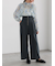 ハイウエストフロントジップワイドパンツ《2025Autumn catalog item》
