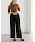 ハイウエストフロントジップワイドパンツ《2025Autumn catalog item》