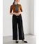 ハイウエストフロントジップワイドパンツ《2025Autumn catalog item》