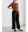 ハイウエストフロントジップワイドパンツ《2025Autumn catalog item》