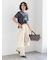 ラップスカートレイヤードストレートパンツ《2025Autumn catalog item》