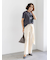 ラップスカートレイヤードストレートパンツ《2025Autumn catalog item》