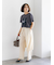 ラップスカートレイヤードストレートパンツ《2025Autumn catalog item》