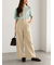 【WEB限定カラーあり】フロントレース5分袖ブラウス
