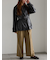 レザーショートトレンチコート《2025Autumn catalog vol.2 item》