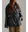 レザーショートトレンチコート《2025Autumn catalog vol.2 item》