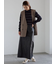 ノーカラーダブルブレストジレ