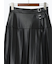 【泉 里香さん着用・Oggi.jp10/23掲載】レザータックプリーツスカート
