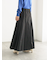 チェックアソートロングプリーツスカート