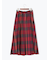 チェックアソートロングプリーツスカート