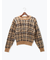 チェックジャガードニットプルオーバー