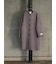 ウールメルトンノーカラーロングコート《2025winter catalog item》