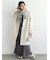 ウールメルトンノーカラーロングコート《2025winter catalog item》