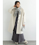 ウールメルトンノーカラーロングコート《2025winter catalog item》