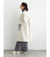 ウールメルトンノーカラーロングコート《2025winter catalog item》