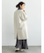 ウールメルトンノーカラーロングコート《2025winter catalog item》