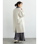 ウールメルトンノーカラーロングコート《2025winter catalog item》