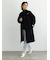 ウールメルトンノーカラーロングコート《2025winter catalog item》