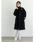ウールメルトンノーカラーロングコート《2025winter catalog item》