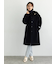 ウールメルトンノーカラーロングコート《2025winter catalog item》