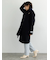 ウールメルトンノーカラーロングコート《2025winter catalog item》