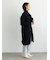 ウールメルトンノーカラーロングコート《2025winter catalog item》