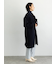 ウールメルトンノーカラーロングコート《2025winter catalog item》