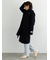 ウールメルトンノーカラーロングコート《2025winter catalog item》