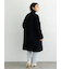 ウールメルトンノーカラーロングコート《2025winter catalog item》