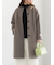 ウールメルトンノーカラーロングコート《2025winter catalog item》
