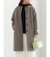 ウールメルトンノーカラーロングコート《2025winter catalog item》