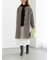 ウールメルトンノーカラーロングコート《2025winter catalog item》