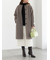 ウールメルトンノーカラーロングコート《2025winter catalog item》