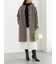 ウールメルトンノーカラーロングコート《2025winter catalog item》
