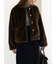 グラデーションファーノーカラージャケット《2025winter catalog item》