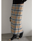 チェックナロースカート