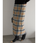 チェックナロースカート