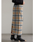 チェックナロースカート