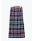 チェックナロースカート