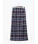 チェックナロースカート