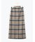 チェックナロースカート