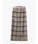 チェックナロースカート