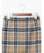 チェックナロースカート