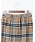 チェックナロースカート