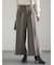 ツイーディーワイドクロップトパンツ