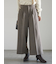 ツイーディーワイドクロップトパンツ