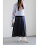 チェックアソートロングプリーツスカート