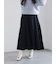 チェックアソートロングプリーツスカート
